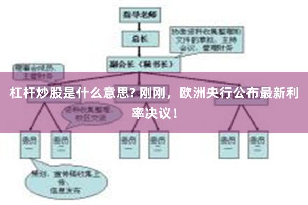 杠杆炒股是什么意思? 刚刚，欧洲央行公布最新利率决议！