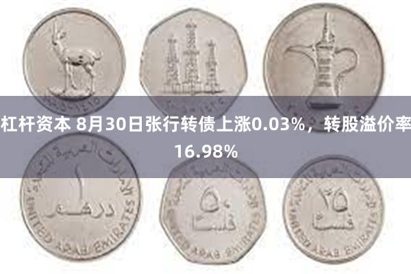 杠杆资本 8月30日张行转债上涨0.03%，转股溢价率16.98%