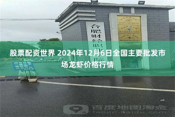 股票配资世界 2024年12月6日全国主要批发市场龙虾价格行情